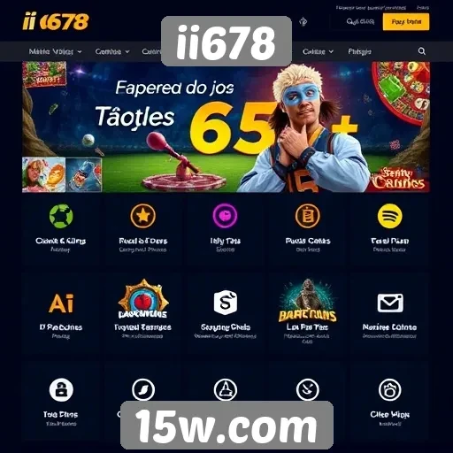 Análise das principais funcionalidades do site ii678